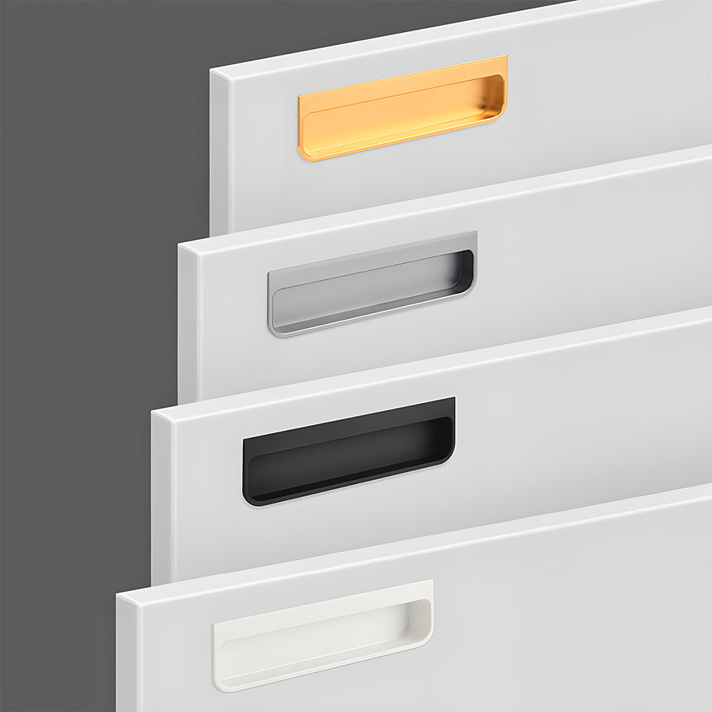 Rectangular Recessed Pulls for Sliding Closet Doors