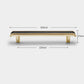 Leather Pattern Cabinet Pulls and Knob in Black / Gold