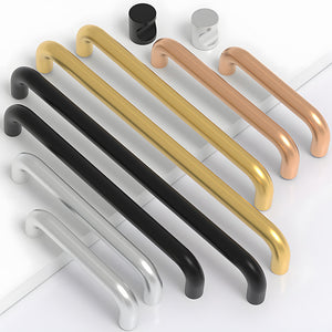 Aluminum Alloy Rounded Bar Cabinet Pulls and Handles