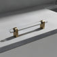 Acrylic Round Bar Drawer Pulls and Cabinet Handles with Brass