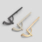 Paired Half Moon Cabinet Pulls with Bar Handles