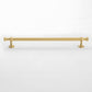 Gold-Finish Turned Brass Cabinet Handles and Knobs for Wardrobes