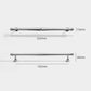 Chrome-Finish Brass Bar Cabinet Pulls and Drawer Handles