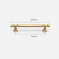 Modern T-Bar Gold Cabinet Pulls