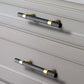Nordic Black Mesh Knurled Brass Handle Simple Cabinet Wardrobe Pulls