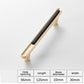 Two-Tone Cabinet Pulls and Drawer Handles for Wardrobes