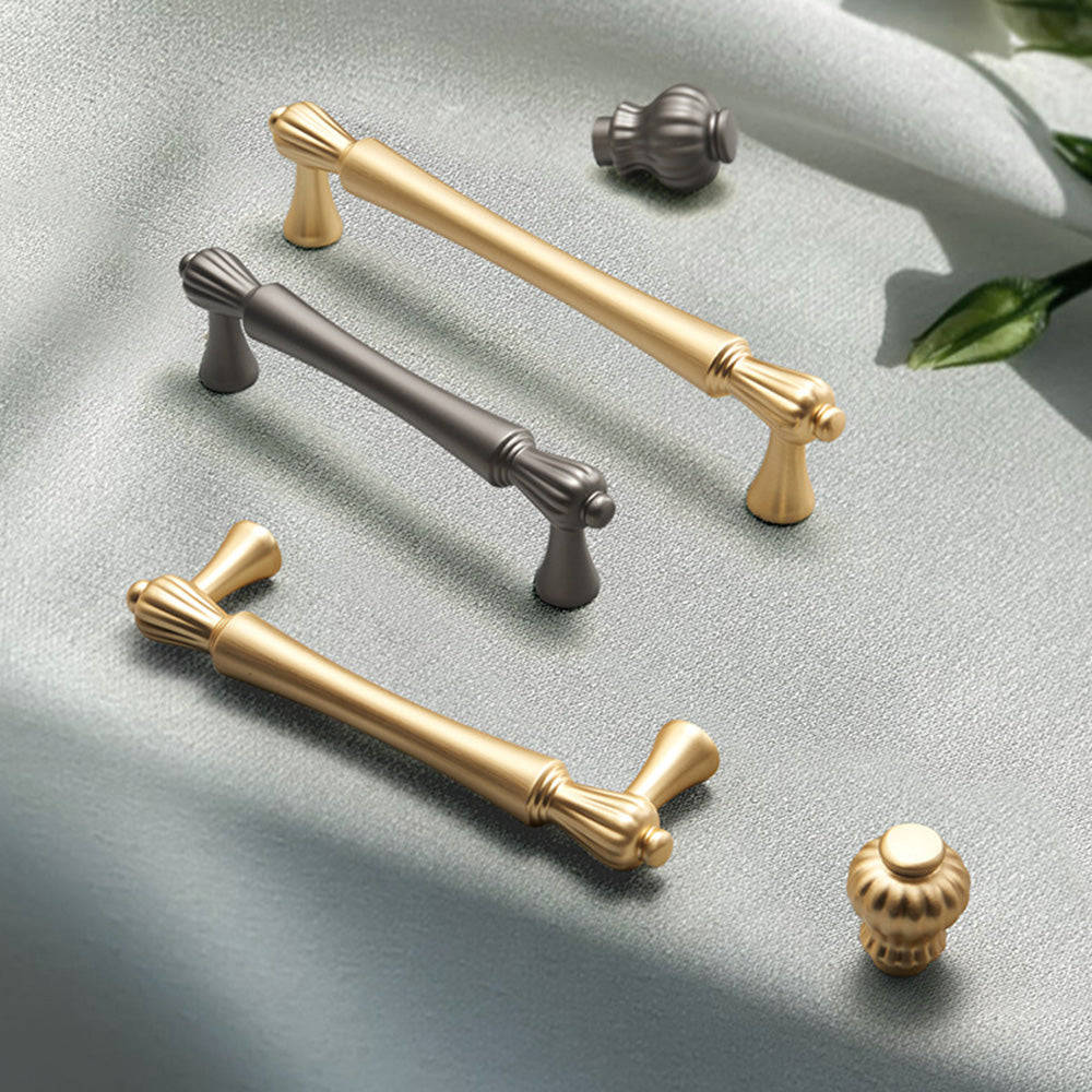 French Spindle Cabinet Pulls, Ring Pulls and Knobs