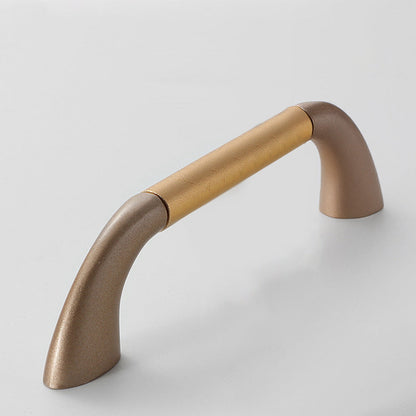 Round Bar Cabinet Pulls with Curved Tapered Feet