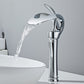 Single Handle Waterfall Solid Brass Creative Hollowed Out Design Water Tap