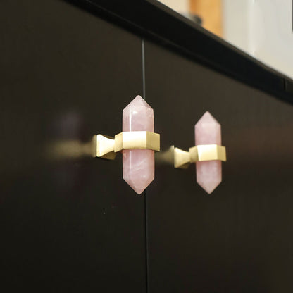Natural Crystal Cabinet Handles and Dresser Knobs