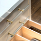Two-Tone Brass Cabinet Pulls and Knobs