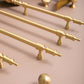 Gold Brass Turned Bar Cabinet Pulls and Knobs