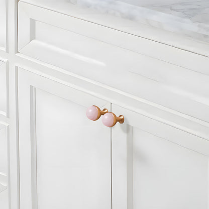 Crystal Marble Brass Cabinet Handles, Drawer Pulls and Knobs