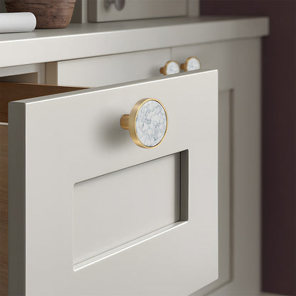 Colored Inset Cabinet Knobs for Wardrobes and Drawers