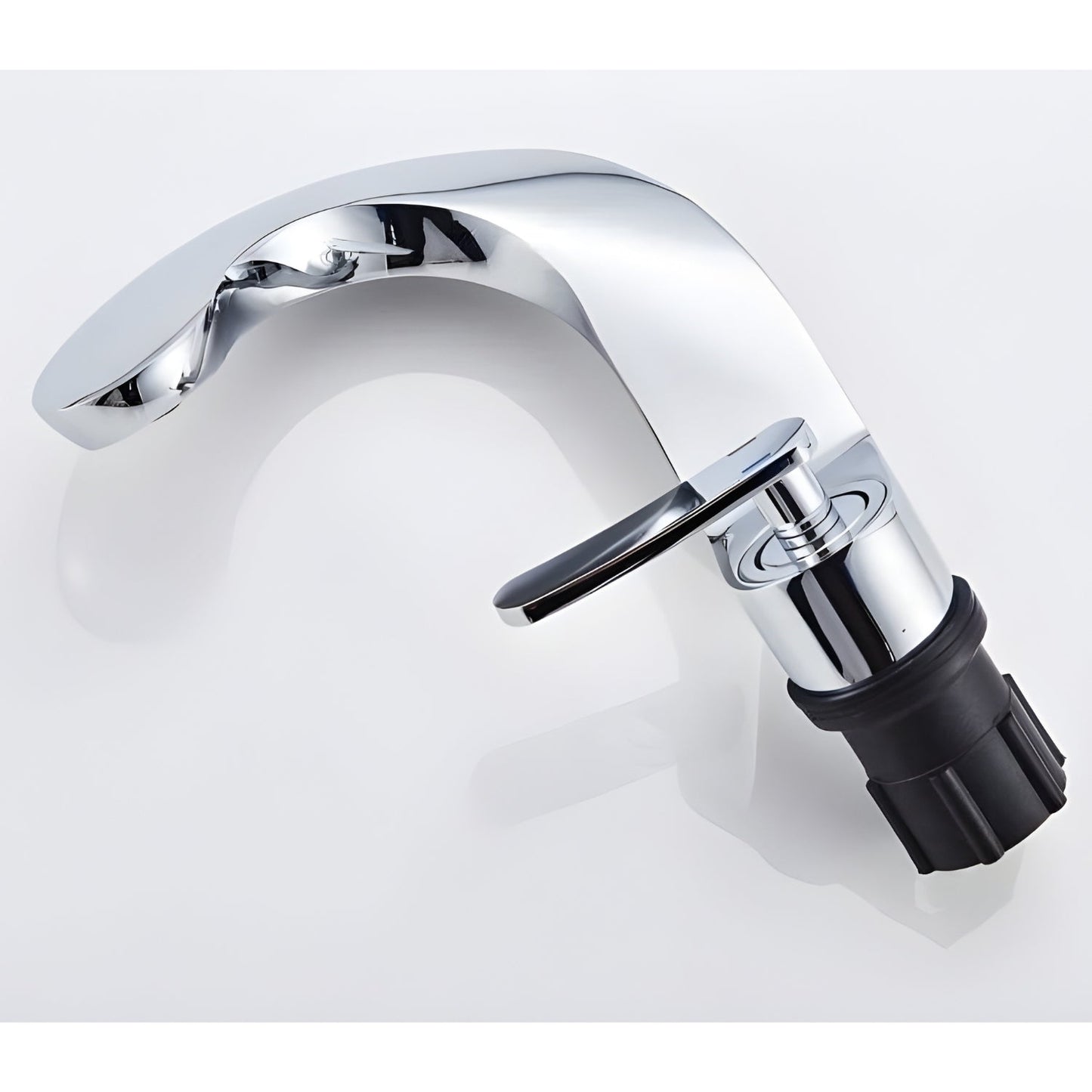 Elara Elegant Bathroom Sink Faucet Single Lever, Solid Brass Single Hole Vanity Faucet
