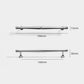 Chrome-Finish Brass Bar Cabinet Pulls and Drawer Handles