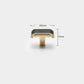 Leather Pattern Cabinet Pulls and Knob in Black / Gold
