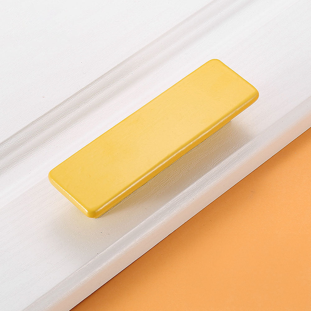 Colorful Birch Wood Cabinet Pulls and Knobs for Dressers