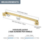 Squared Bar Cabinet Pulls and Drawer Handles