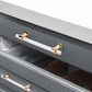 Transparent Acrylic Round Bar Cabinet Pulls for Wardrobes