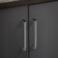 Textured Leather Inlay Cabinet Pulls and Knobs