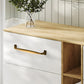 Wide Arched Brass Cabinet Pulls and Drawer Handles