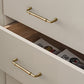 Round Bar Brass Cabinet Handles and Knobs for Wardrobes