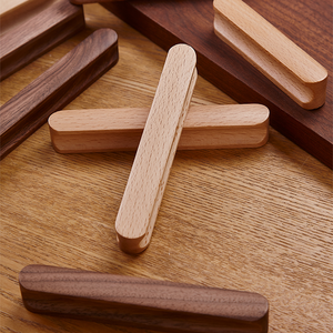 Wood Grain Cabinet Pulls and Drawer Handles, Burlywood / Coffee