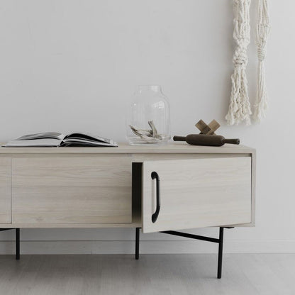 Round Bar Cabinet Pulls with Curved Tapered Feet