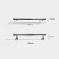Chrome-Finish Brass Bar Cabinet Pulls and Drawer Handles