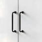 Threaded Ribbed Cabinet Handles and Pulls for Wardrobes