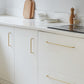 Gold Brass Round Bar Cabinet Handles and Drawer Pulls