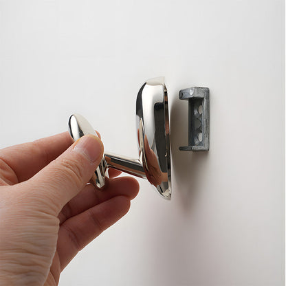 Solid Brass Pebble Wall Hooks for Coats & Towels