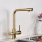 Aquiro 3-Way Kitchen Faucet with Filter Tap, RO Compatible