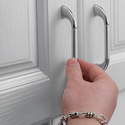 Round Bar Cabinet Pulls with Curved Tapered Feet