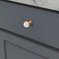 Crystal Marble Brass Cabinet Handles, Drawer Pulls and Knobs