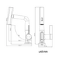 Digital Single Hole Brass Hot and Cold Water Faucet