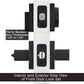 Keyed Entry Door Handle and Deadbolt Set for Exterior Doors
