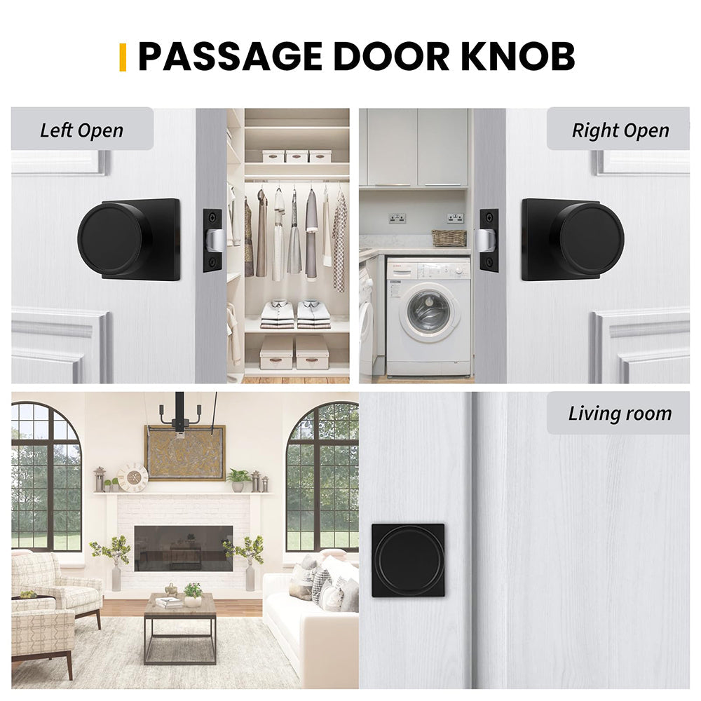 Heavy Duty Interior Door Knobs with Privacy and Passage Options