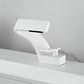 Sereno Waterfall Single Lever Brass Bathroom Sink Faucet, Single Hole Basin Faucet