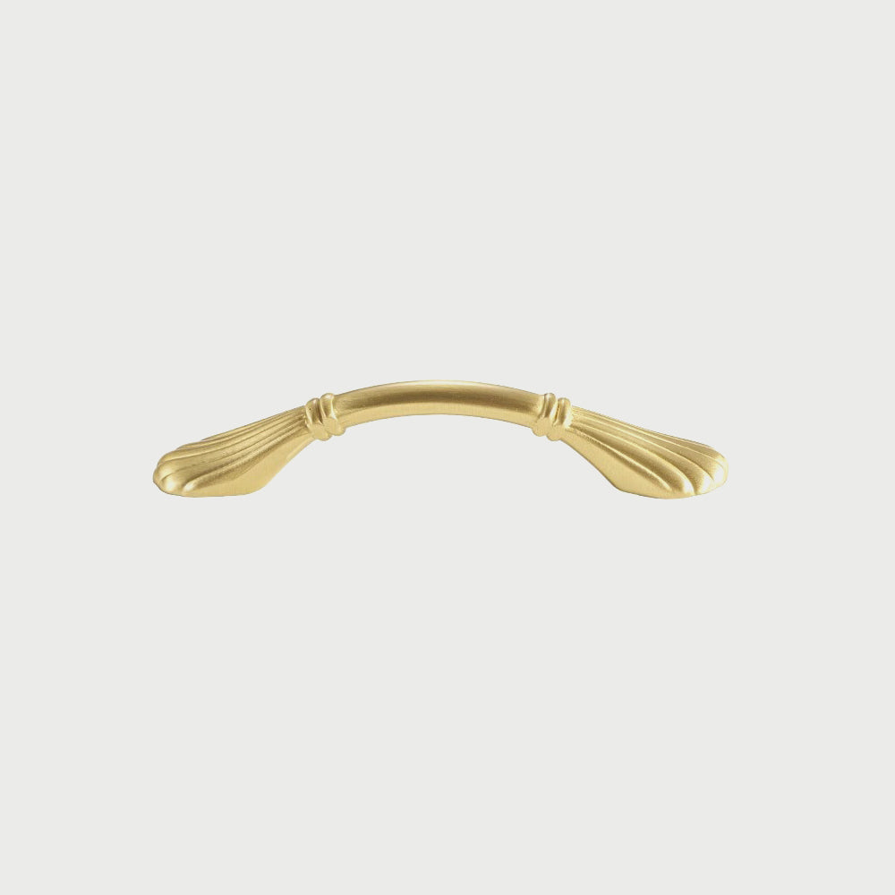 Brass Shell Cabinet Pulls and Round Knobs