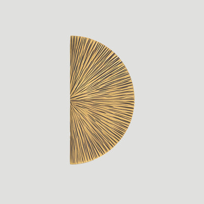 Textured Half Moon Brass Cabinet Pulls and Knobs