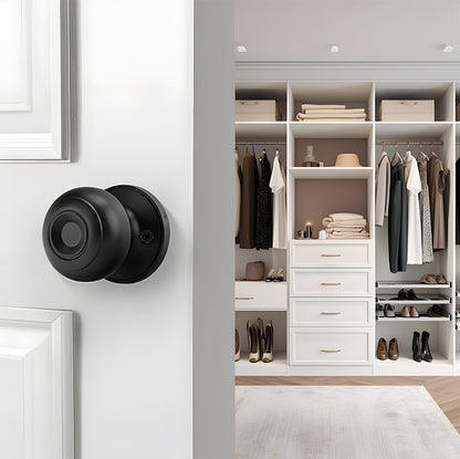 Round Interior Door Knobs with Dummy, Passage and Privacy Options