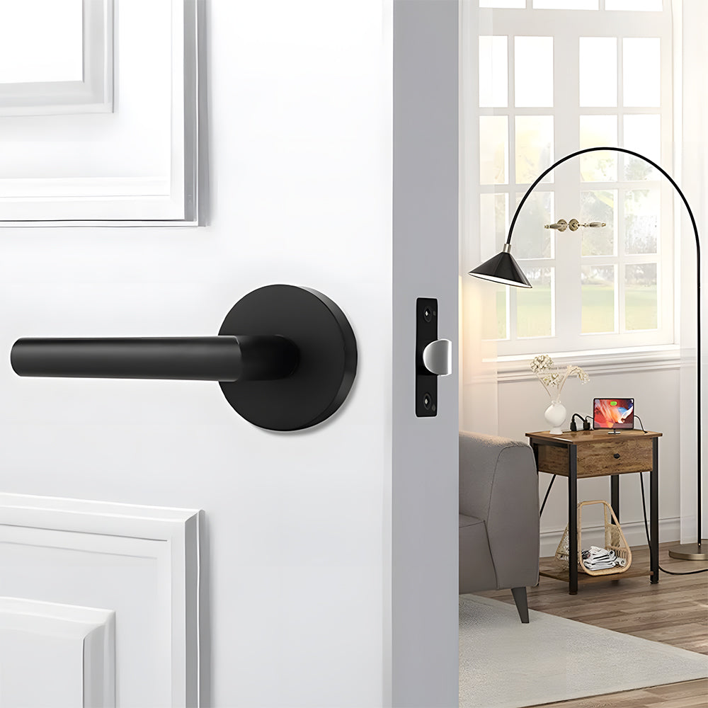 Zinc Alloy Passage Door Lever Handles for Closet and Hallway Doors