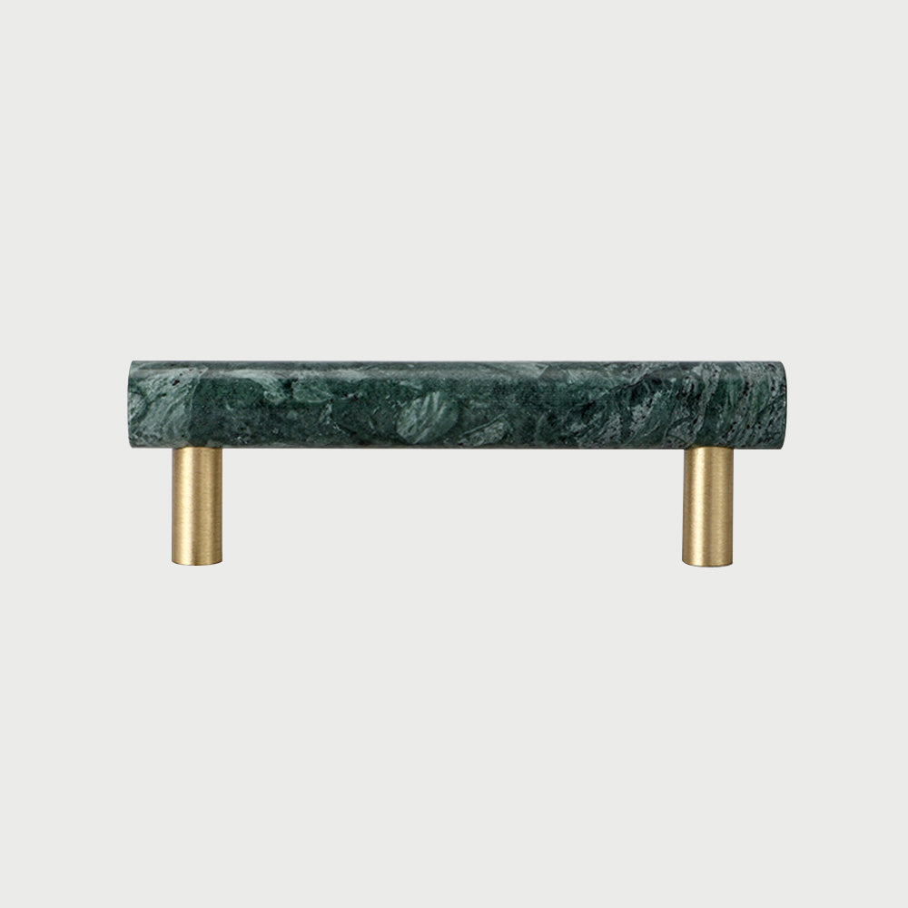 Marble T-Bar Cabinet Pulls with Gold-Tone Posts