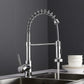 Bravik Single Hole Pre-Rinse Pull-Down Sprayer Spring Spout Kitchen Faucet