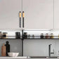 Two-Tone Grooved Aluminum Cabinet Pulls and Door Handles