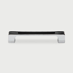 Two-Tone Chrome Cabinet Pulls with Knob Option