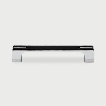 Two-Tone Chrome Cabinet Pulls with Knob Option