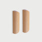 Solid Wood Half-Round Cabinet Finger Pulls
